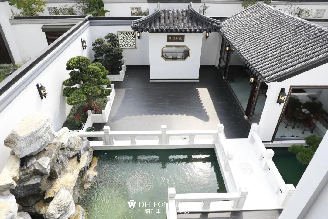 家裝案例 | 280㎡蘇州園林式巖板別墅，古典尊貴，古色古香(圖5)