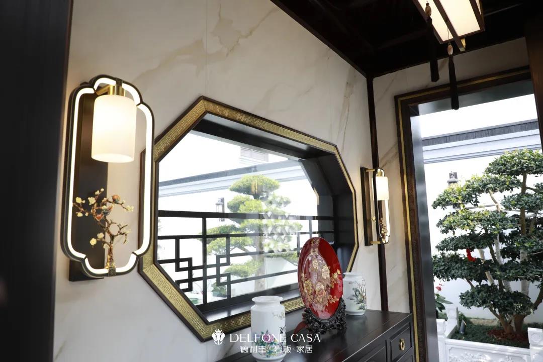 家裝案例 | 280㎡蘇州園林式巖板別墅，古典尊貴，古色古香(圖3)