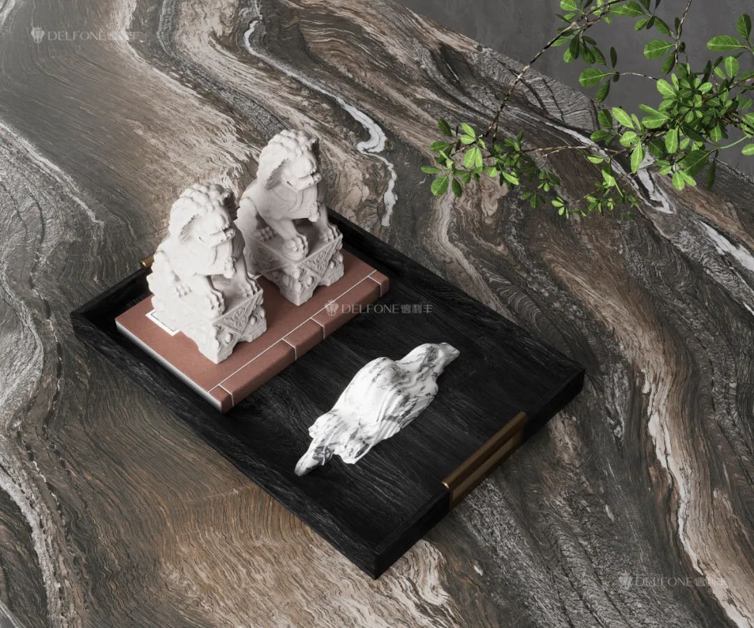DELFONE新品 | 數(shù)碼玲瓏石·山水紫，水墨山川之韻造景空間美學(xué)(圖14)